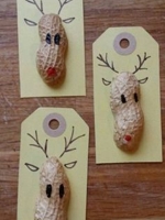 Rudolph Peanut Gift Tags